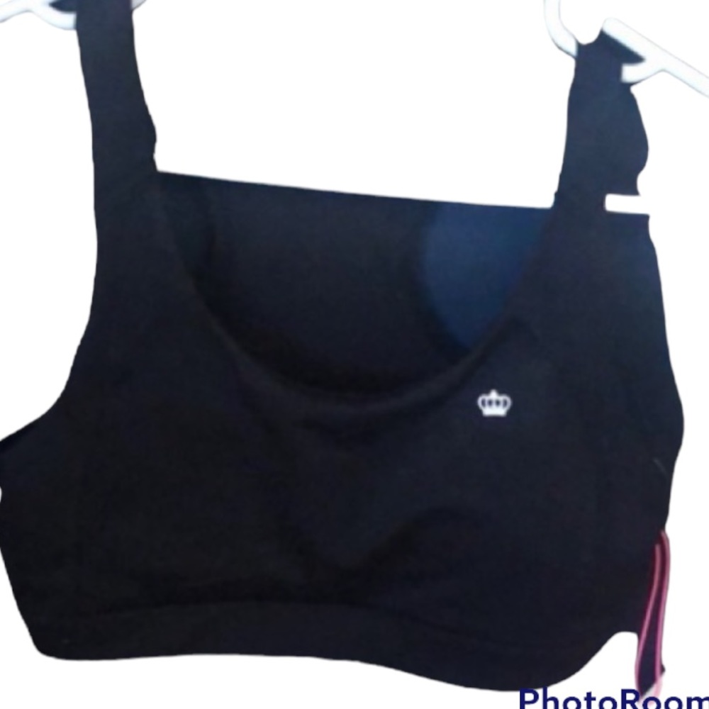 JUICY COUTURE black sports bra/top size medium